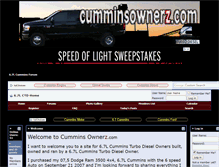 Tablet Screenshot of cumminsownerz.com